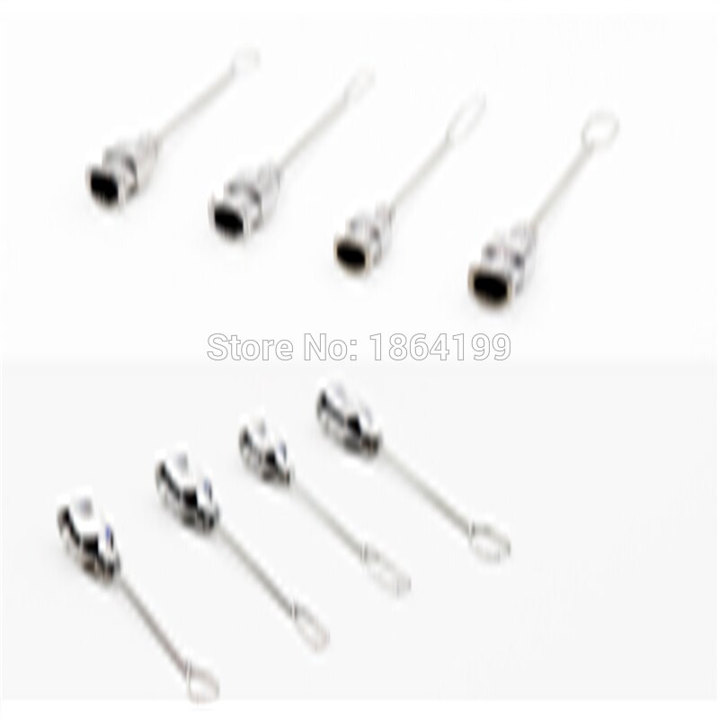 Goods ! 4PCS/LOT Stainless steel wire loop flushing crystal 3 * 8 5 * 7 4 * 12 heart-type crystal type snare wire loop