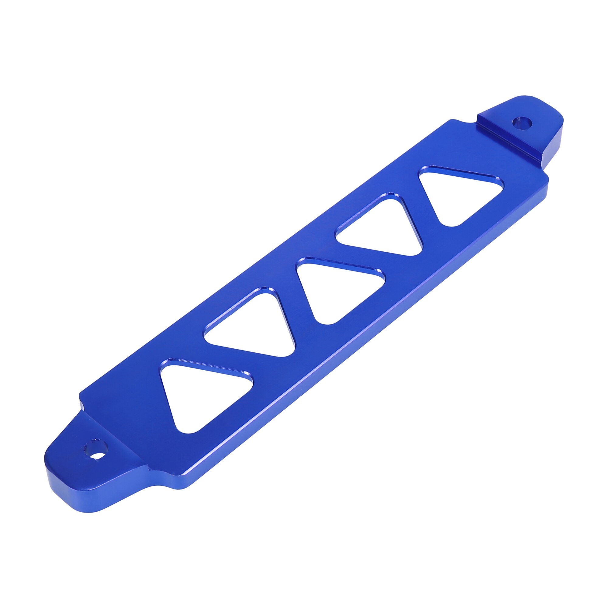 Soporte Universal para sujetar batería de coche, accesorio hueco de aleación de aluminio, 145mm, 190mm, color azul