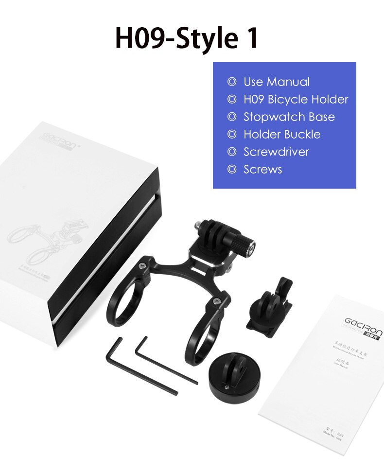 Cyrank Support Ordinateur Vélo Étendu Multifonction - Support Guidon Réglable Noir Pour Téléphone, GPS Et Accessoires