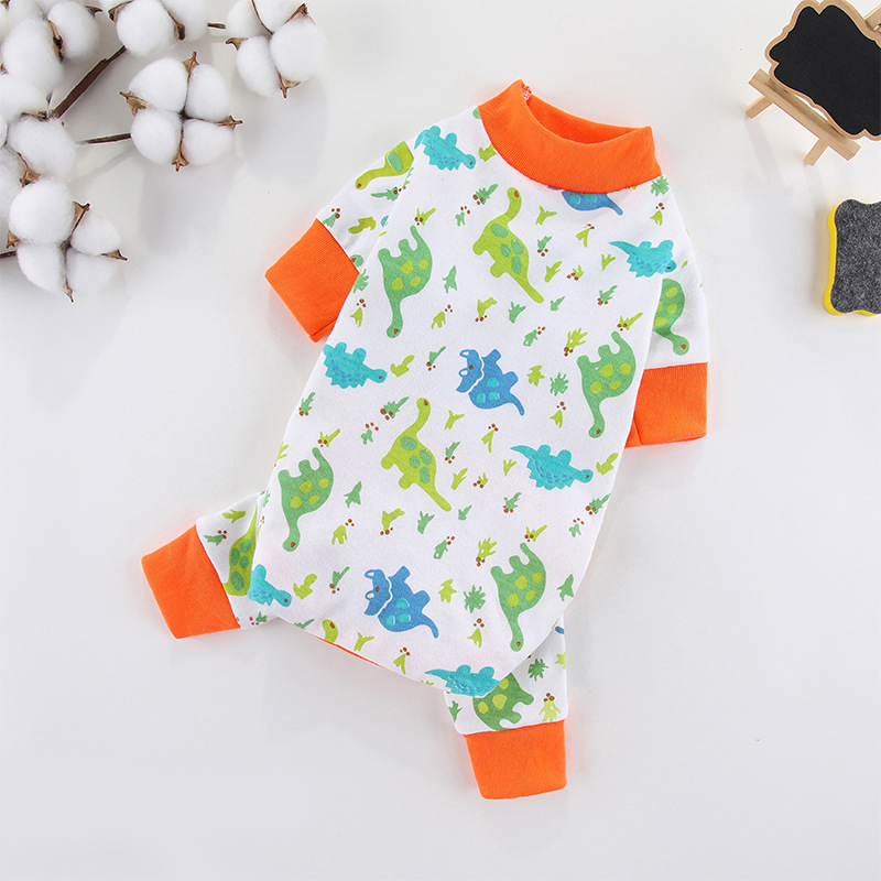 Pet Dog Clothes for Small Dogs Dog Jumpsuits Cute Print Puppy Pajamas Soft Cotton Pet Cat Jumpsuits Chihuahua Clothes
