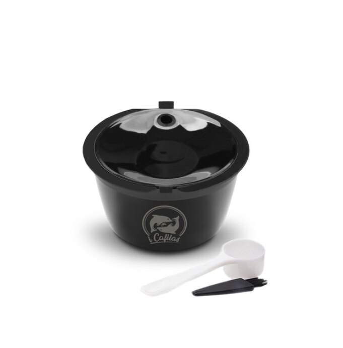 Icafilas-filtro de cápsula de café con Crema para Dolce Gusto, cestas reutilizables rellenables para taza de café, actualización de 3. ª para cafetera Dolce Gusto: White