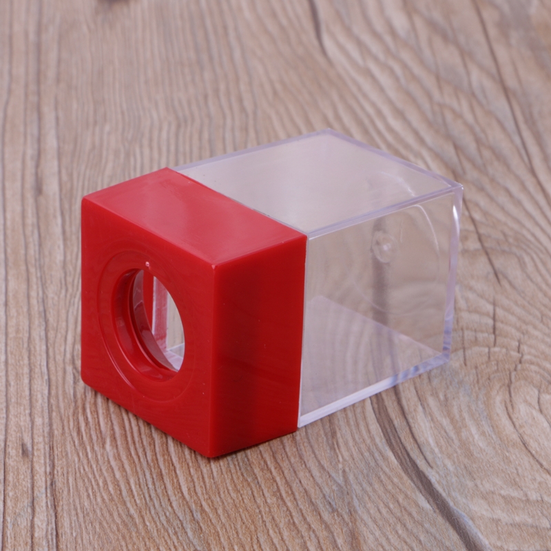 1Pc Magnetic Clip Dispenser Paper Holder Square Box Case Clips Dispenser Office And School Supplies