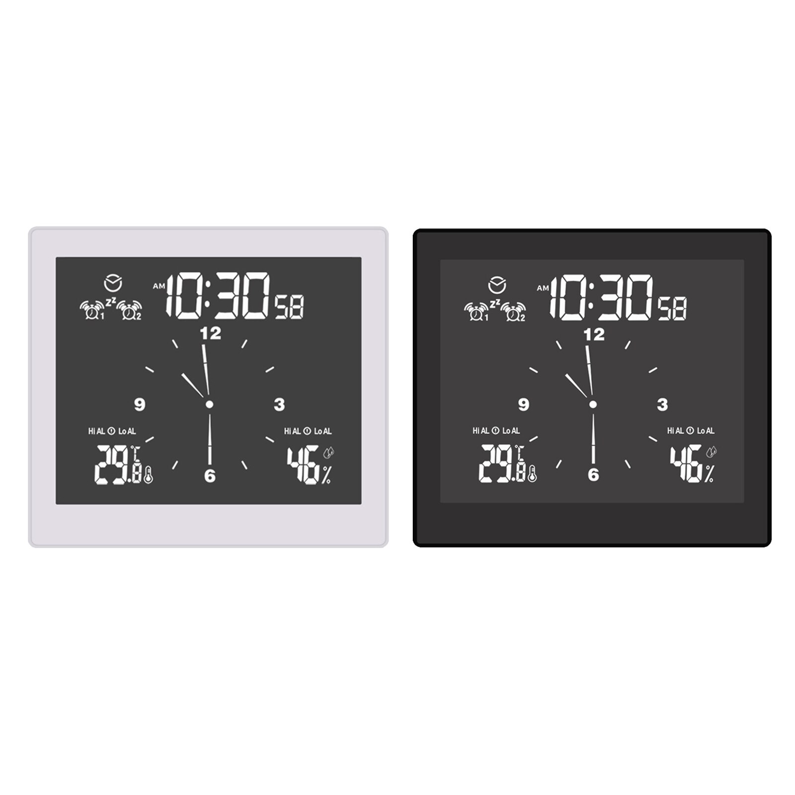 Waterproof Digital Shower Clock Humidity Temperature Bathroom Timer