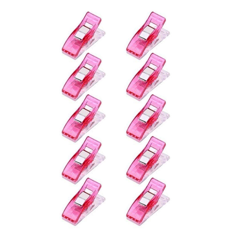 50 stuks/set randklemmen quilt quiltklem doe-het-zelf knutselwerkjes plastic clips veelkleurige patchworkklem kledingklem naaiaccessoires: 09