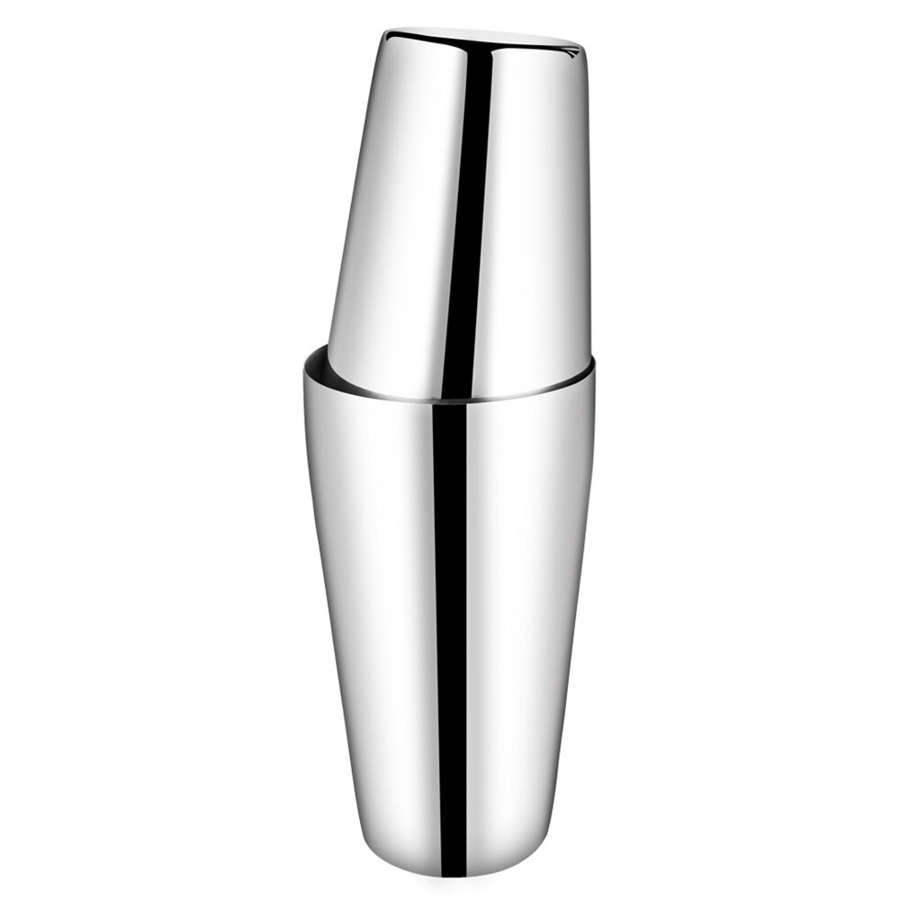 750ML Boston Shaker Cocktail Mixer Martini Cocktail Shaker Stainless Steel Bartender Bar Wine Cup Set Birthday Party Bar Tools: 550-750ML Silver