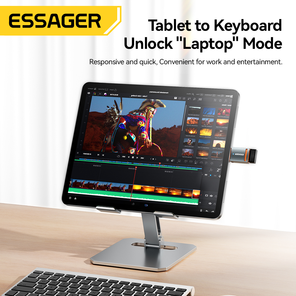 Essager USB3.0 OTG Adapter Typ-C USB-A Micro Buchse auf USB Micro iP Typ-C Stecker Konverter für MacBook Xiaomi iPhone OTG Adapter