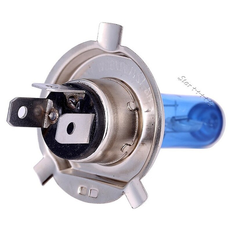 Jurmann Super Weiß H4 60/55W 12V Halogen Bulbs – Xenon White 6000K, 2-Pack, German Made