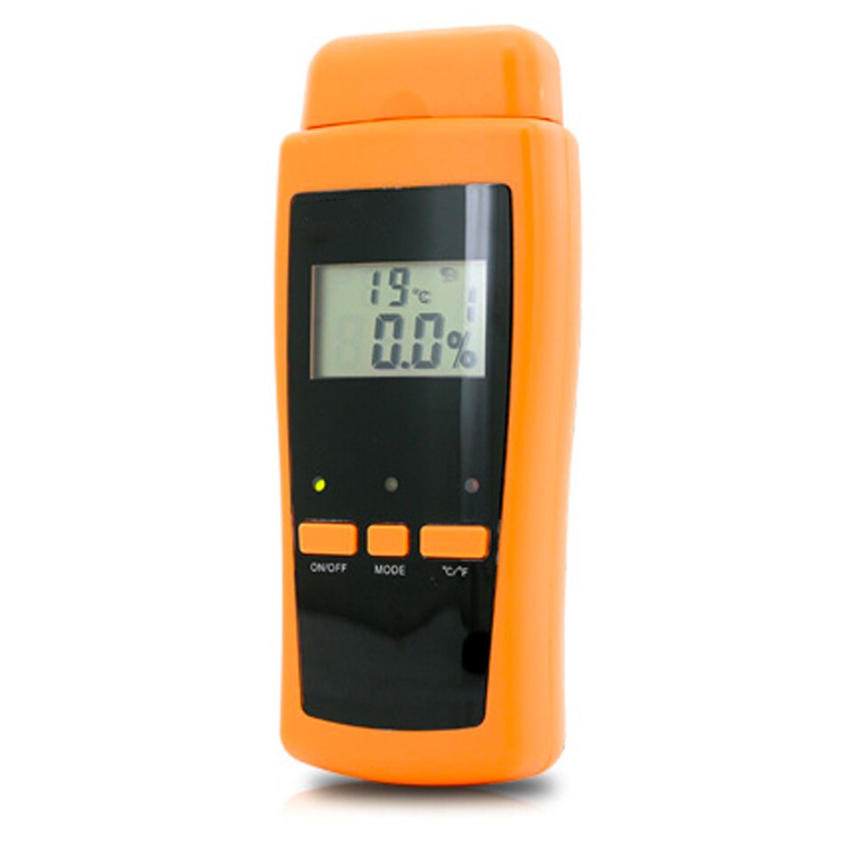 Højpræcision digital elektrisk fugtmåler træ træ planke luftfugtighed fugtindhold tester måler med 11mm sonde  vc2ga