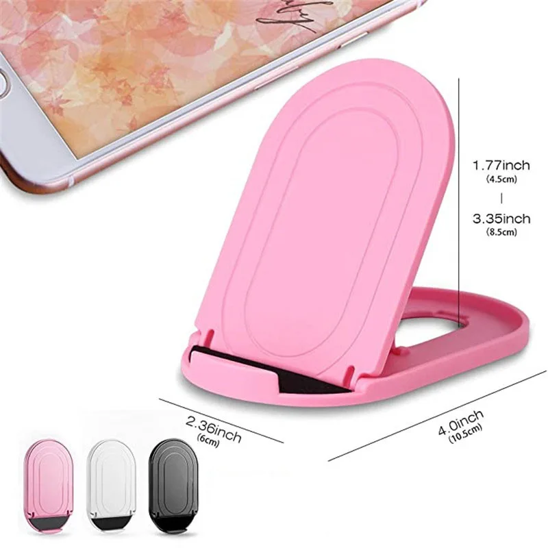 1pc Foldable Cell Phone Stand Adjustable Desktop Phone Holder Universal Portable Travel Mobile Phone Holders for Business