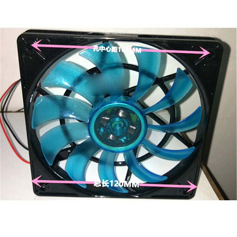 23CFM 3000rpm ultrathin 12cm 12015 12V 24V Ball bearing case fan Display industrial cooling air blower