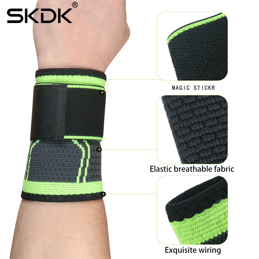 Skdk 4pc/ set compressie kniebrace sport hardlopen basketbal fitness fietsen tennis knie enkel elleboog pols ondersteuning set