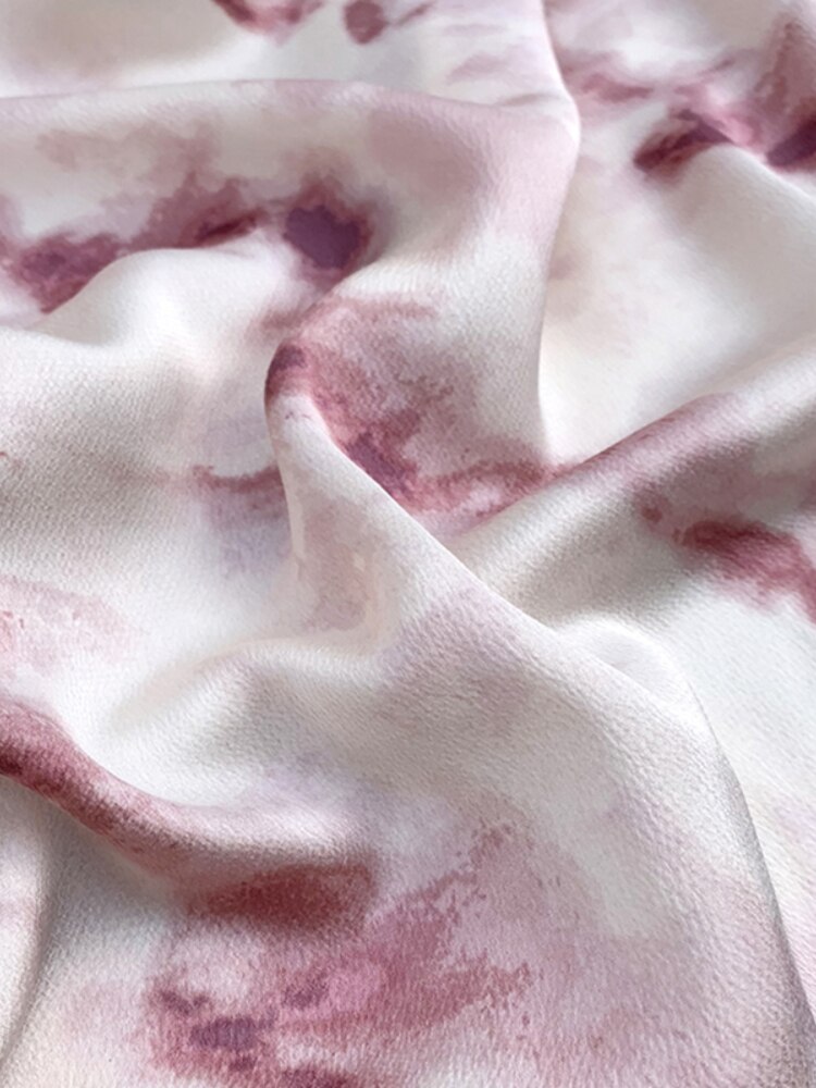 Width 59" Micro Elastic Drape Gloss Imitation Acetate Chiffon Fabric By The Half Yard For Dress Shirt Cheongsam Material