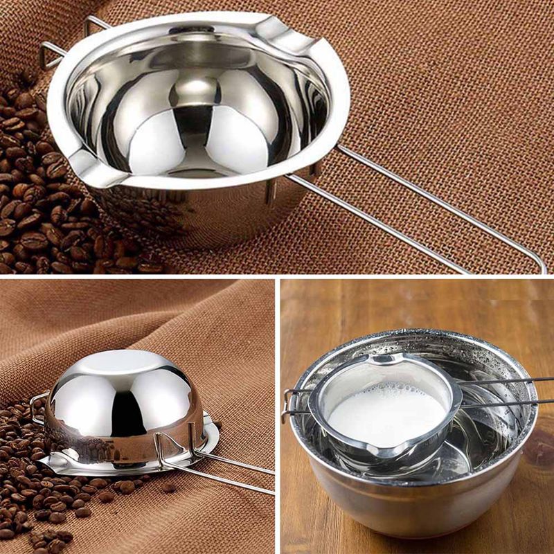 Rvs Chocolade Melting Pot Dubbele Boiler Melk Kom Boter Candy Warmer Pastry Bakken Tools