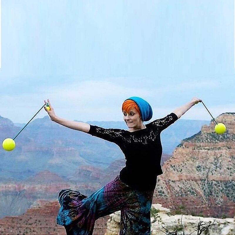 Outdoor Fitness Slinger Ballen Professionele Poi Jongleren Toss Bal Training Body Arm Rolling Coördinatie Spinballs Circus Props