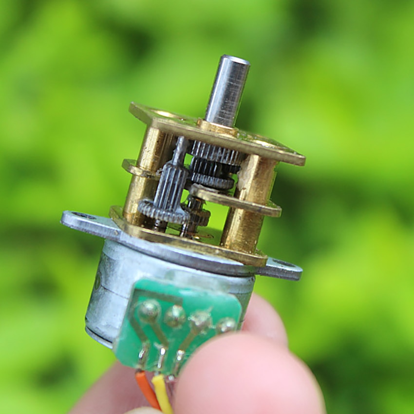 Alennusvaihteisto askelmoottori kaikki metallivaihteet mikro tasavirtamoottorit akselin halkaisija 3mm,  akselin pituus 6.3mm
