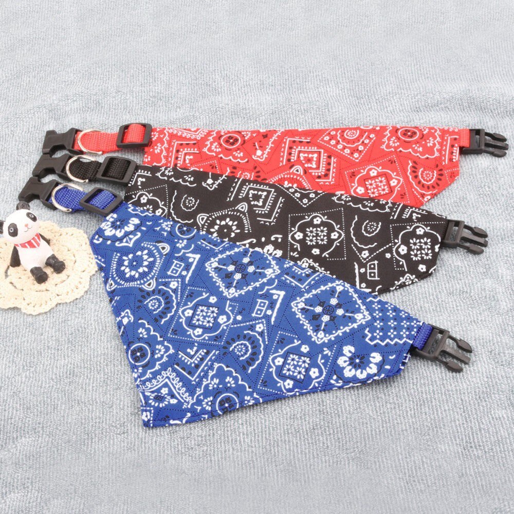 Petits colliers pour animaux de compagnie, accessoires réglables, 1 pièce, Bandana pour chien, chiot, chat, foulard, goutte de beauté 40,