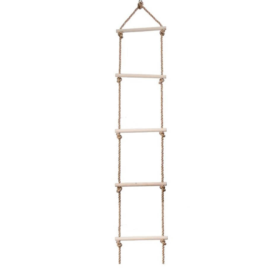 Wooden Swing Rope Ladder for Kids Climbing Game Hanging Ladder for Tree House, Playground, Play Set