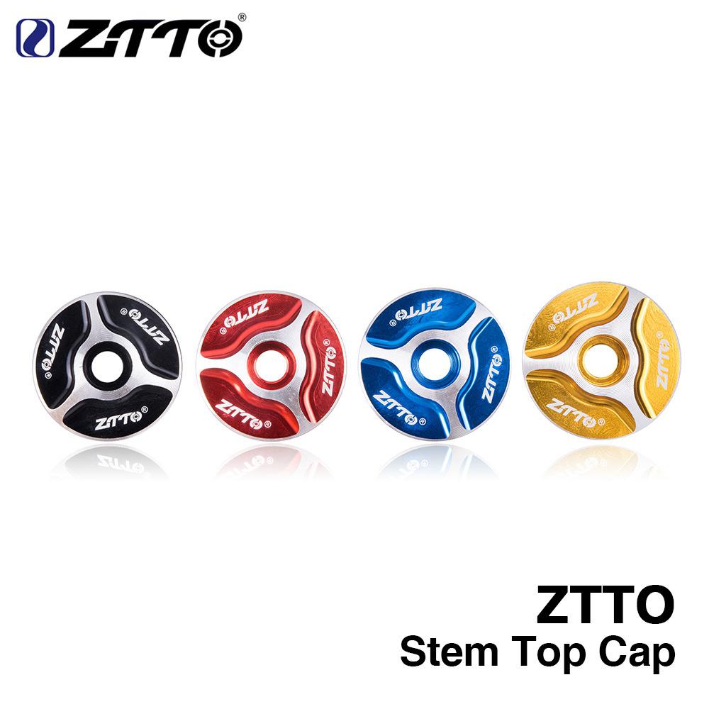 Ztto Fiets Staaf Top Cover 1-1 / 8 Vork Buis Hoofdtelefoon Captain Threadless Headsets Mountainbike Road Aluminium cover