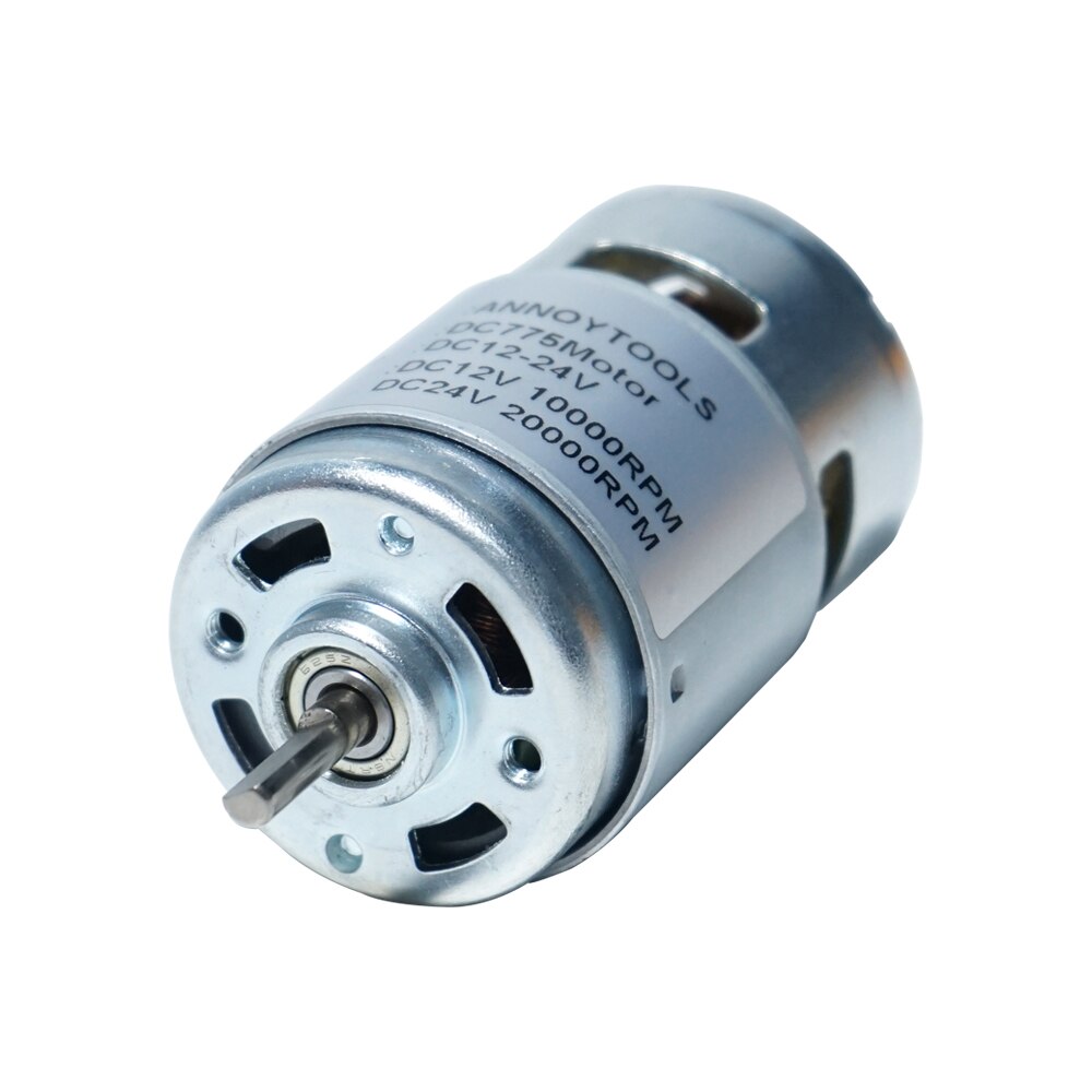 Moteur à broche 775 cc pour routeur CNC 3018, 12-24V, 10000-20000 RPM, grand engrenage de couple: MOTOR