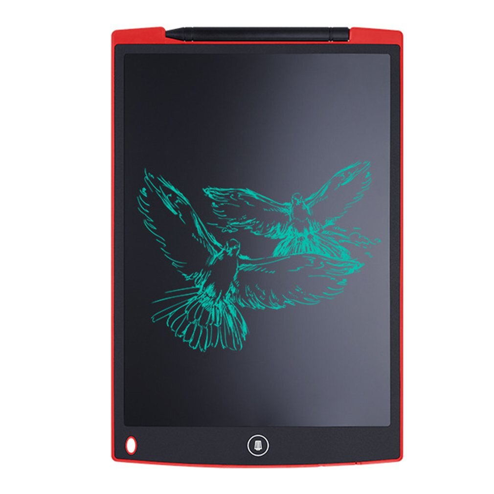 LCD Writing Tablet Electronic Drawing Doodle Board Digital Handwriting Paperless Notepad For Kids And Adult: red