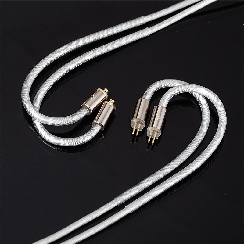 Tri nåde pro 2- kjerners sølvbelagt oppgraderingskabel til hodetelefoner, hifi-søler, iem-kabel med 3.5mm , 4.4mm , 2- pinner/mmcx-ørepropper til kz cca