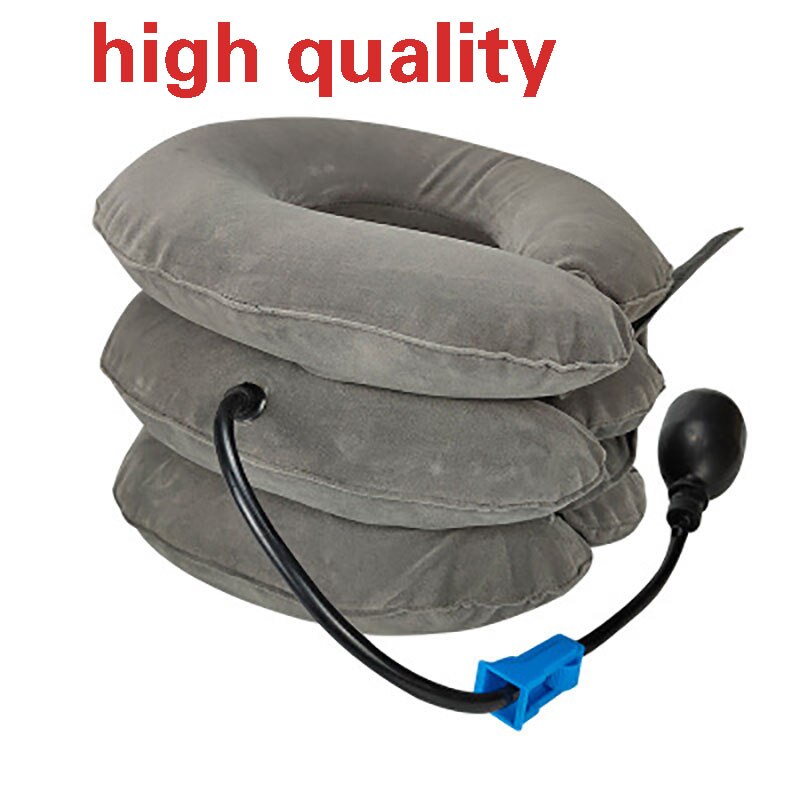 Air gonflable col Cervical cou Traction tracteur soutien Massage oreiller soulagement de la douleur Relax soins de santé cou tête civière