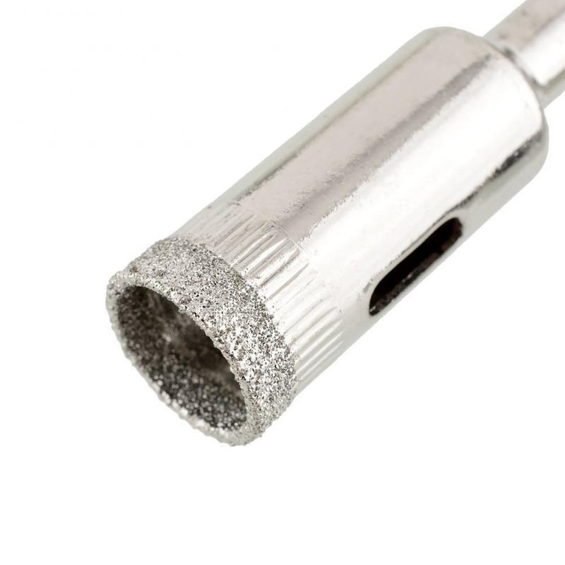 10 pièces diamant galvanisé foret 3mm-18mm diamant verre outil de forage en céramique verre marbre foret granit foret