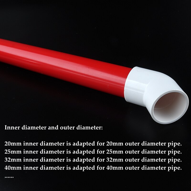 5~50pcs Size 20~50mm PVC Water Supply Pipe 45° Equal Elbow Connector Fittings Irrigation System Watering White Parts