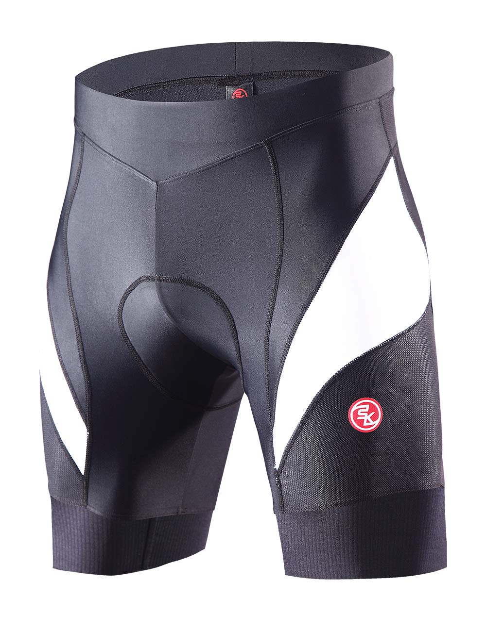 Pantalones cortos de Ciclismo para hombre, transpirables, acolchados 5D, a prueba de golpes, para Ciclismo de montaña o carretera: Blanco / M