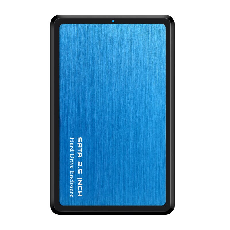 Hannord 2.5inch SATA To USB 3.0 Laptop Hard Disk Box 2.5 Inch Hard Drive Enclosure Solid state Drive Box: Blue