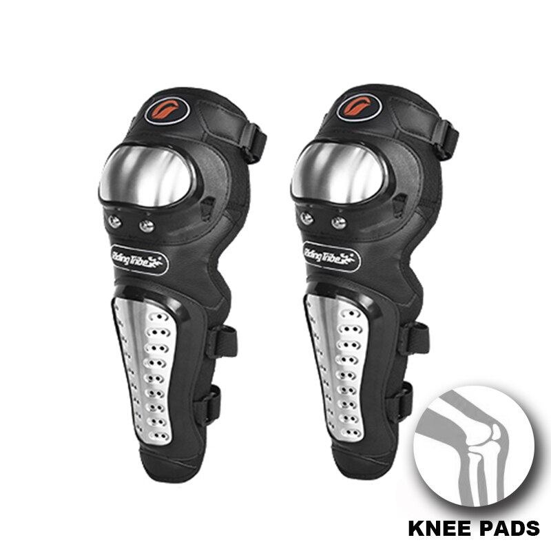 Equipo de protección para rodilla, protector de rodilla PRO-BIKER , 3 colores: steel KNEE PADS