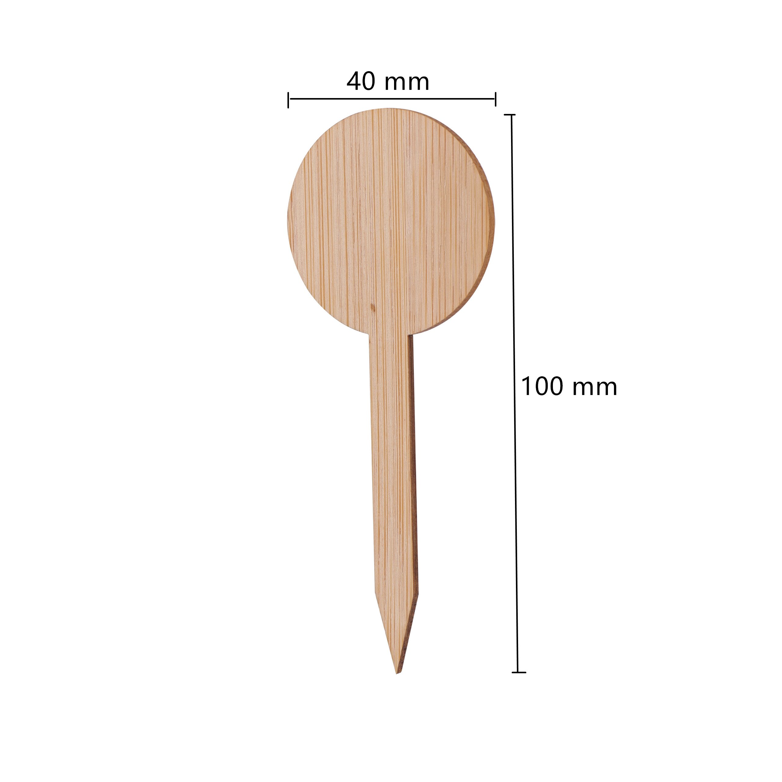 5 Pcs Bamboo Plant Marking Label Potted Plants Nurseries Succulents Flowers Vegetables Seedling Markers Gardening Marking Card: Orange