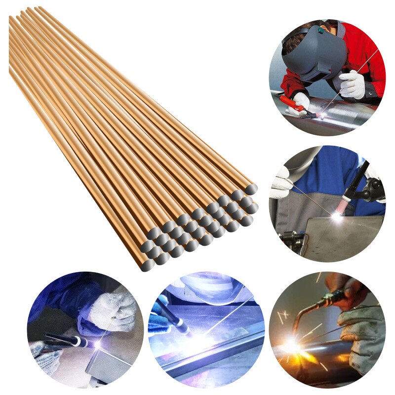 10/20PC Carbon steel argon Welding Rod Electrode Welding Wire Soldering Rod for Air conditioning refrigerator Soldering Supplies