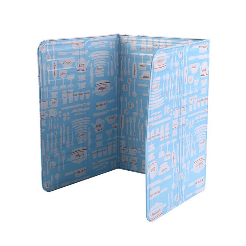 Nouvelle feuille huile déflecteur aluminium bloc Cactus imprimé huile plaque barrière poêle cuisson isolation thermique Anti-éclaboussures cuisine outil: A 84.5x32.7cm