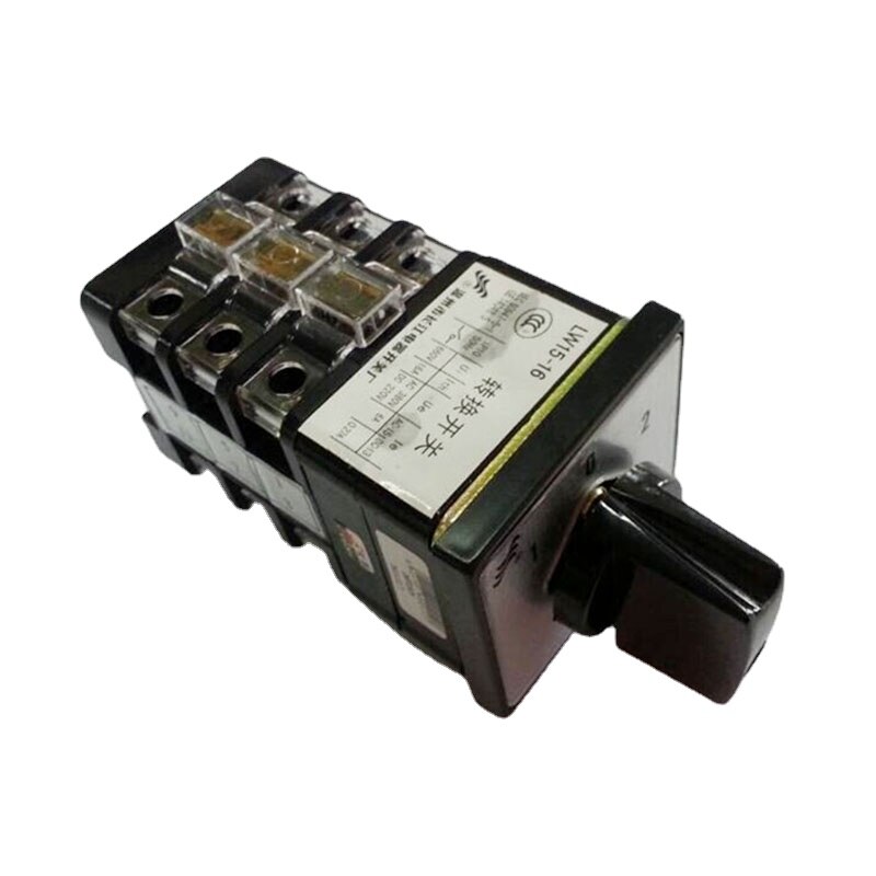 20A DIN Rail Mounted Universal Conversion Selector LW26-20/2 Two Poles Rotation Selection Control Circuit Cam Switch