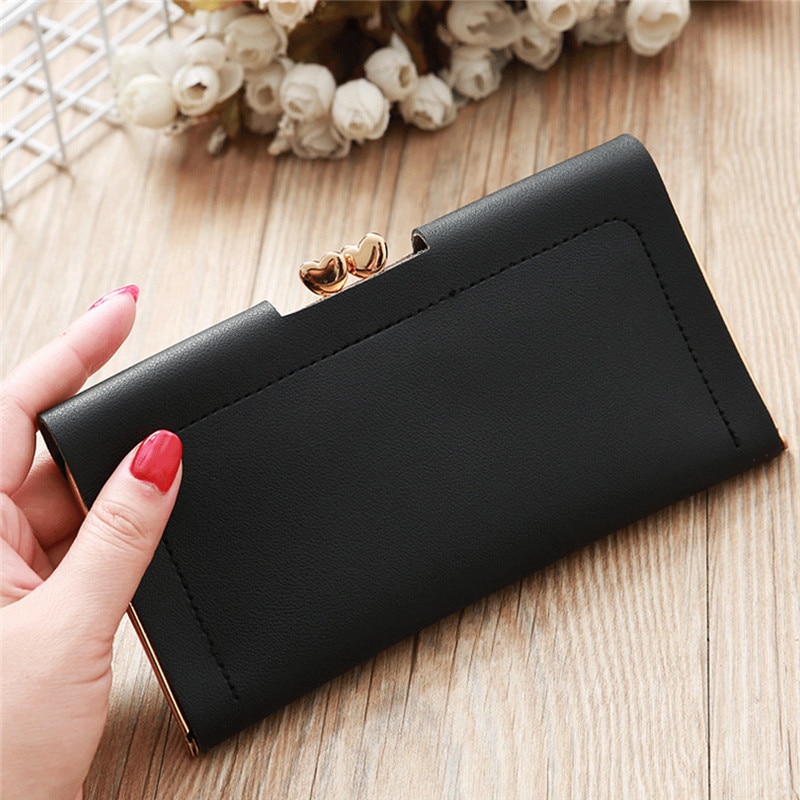 Women Lady PU Leather Clutch Case Long Hand Bag Purse Wallet Handbag