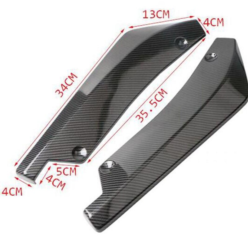 2 pieces Universal rear bumper lip spoiler diffuser for Suzuki SX4 SWIFT Alto Liane Grand Vitara Jimny SCross