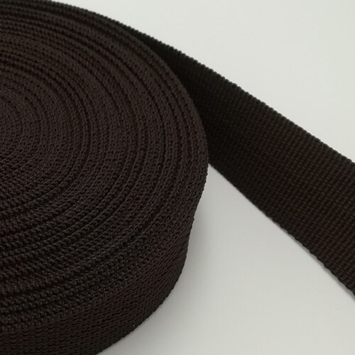 Polypropenband 20mm breda 45 yards tejp för väskor sy bälte band band flätat band plagg skor: 2 kaffe