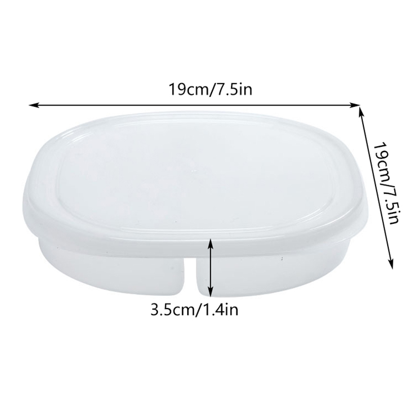 4-Grids Clear Plastic Fridge Food Storage Box With Lid Sealed Fresh-Keeping Container For Freezer Fresh Fruit Kitchen Organizer: Default Title