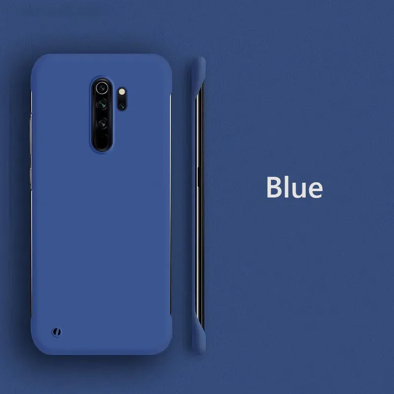 Frameless Slim Matte Hard PC Back Cover Case For Xiaomi Redmi Note 8 Pro Note8 Pro ShockProof Fundas Coque: light green