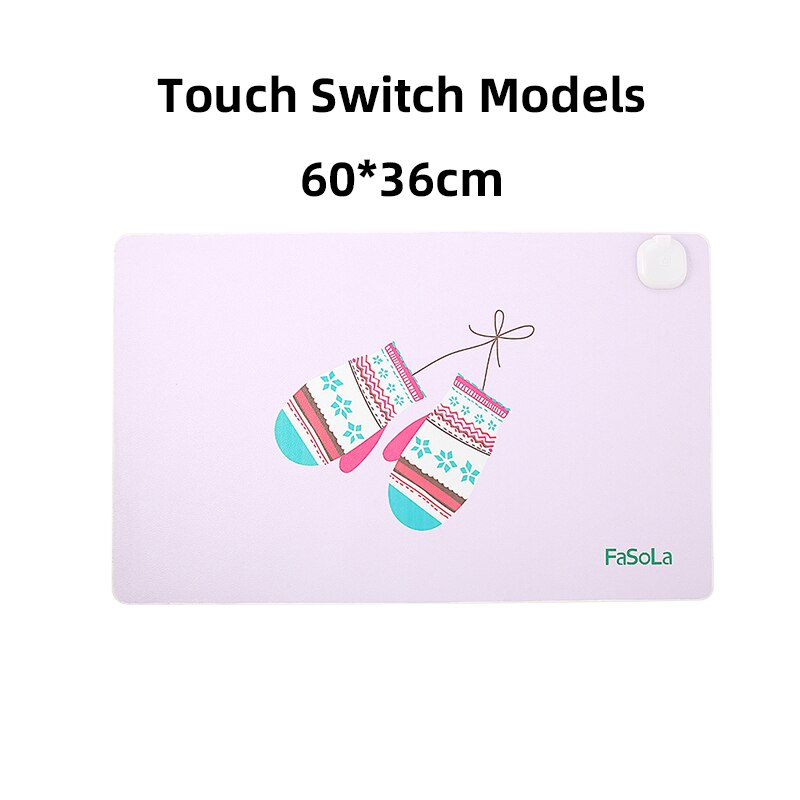 Office Desktop Heating Mouse Pad Intelligent Heated Mat Electric Heating Pad Carpet Hand Warmer for Home Year: Gloves