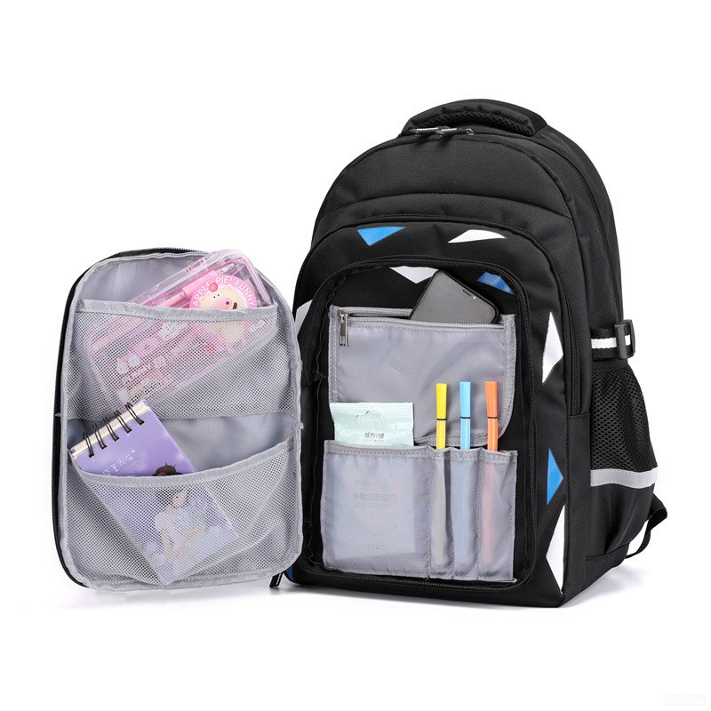 Grote jongensrugzak kinderen orthopedische kinderrugzak in primaire grote capaciteit koelkastdeur basisschooltas