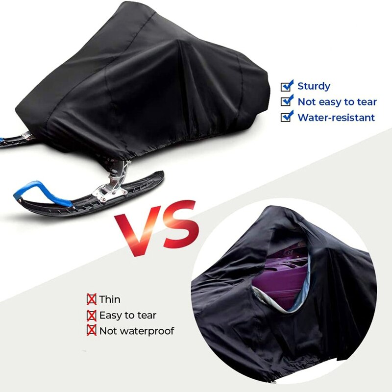 • Copertura completa per motoslitta copertura per slitta Trailerable per esterni copertura antipolvere impermeabile resistente alla neve copertura anti-UV