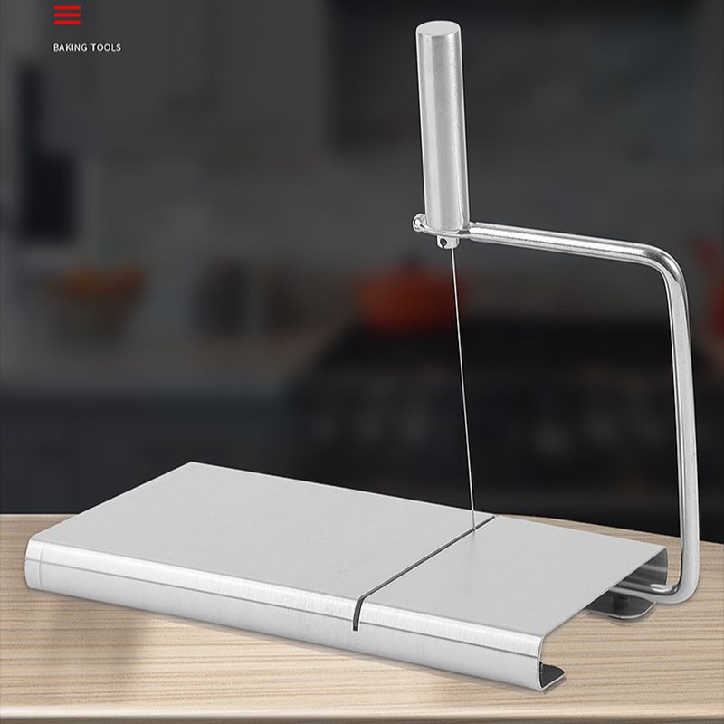 Cheese Slicer Stainless Steel Single-Line Cheese Cutter Reusable Manual Function Cheese Ham Slicer Kitchen Cutting Tool