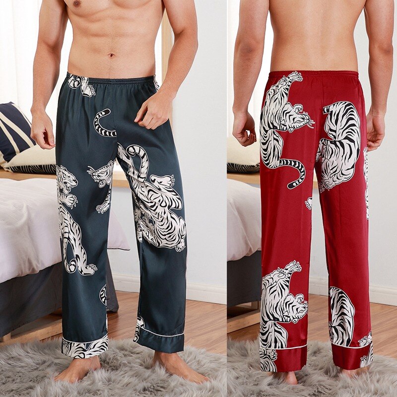 Silk Men's Casual Pajama Pants Homewear