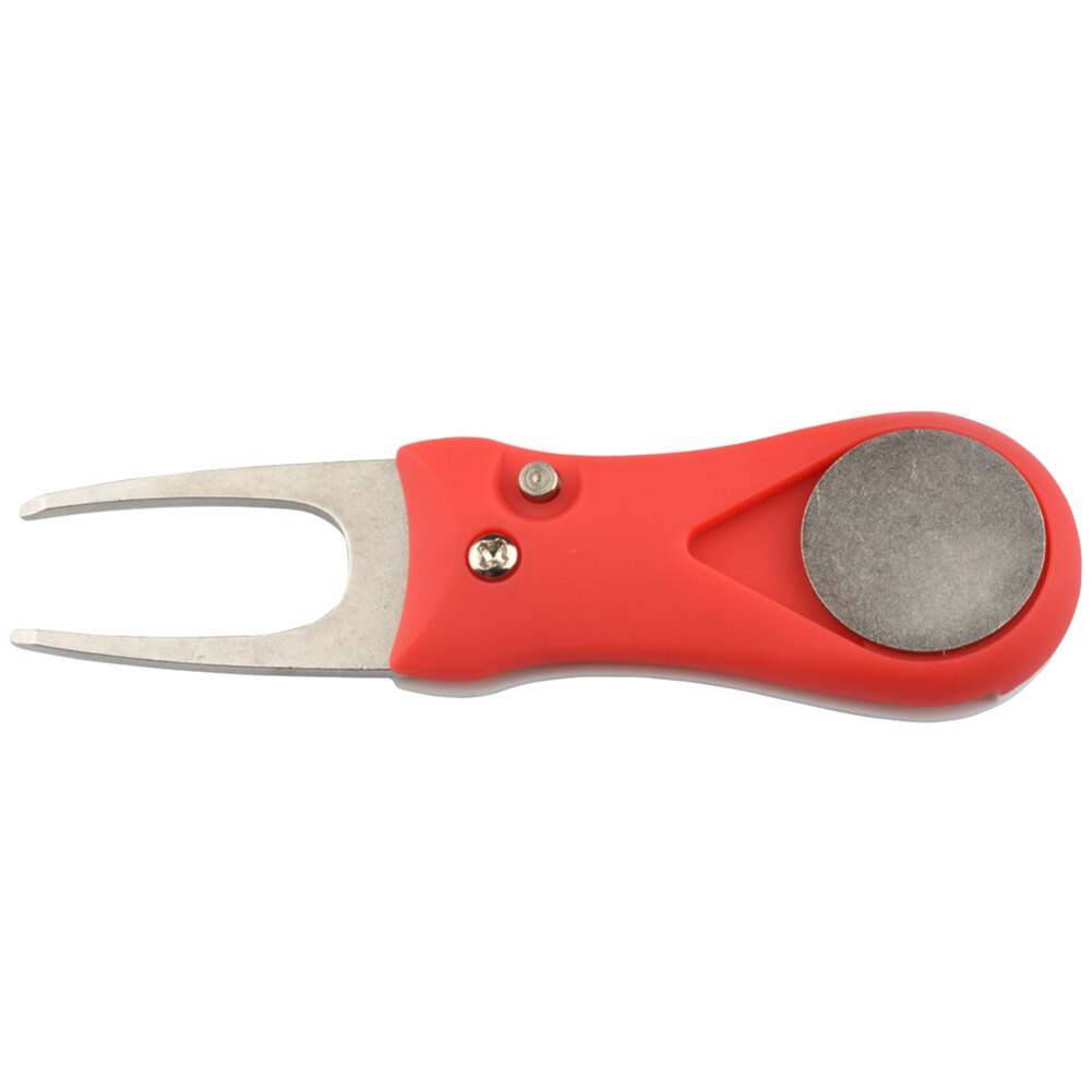 Foldable Golf Divot Tool Switchblade Pitch Cleaner Golf Pitchfork Putting Green Fork Golf Accessories