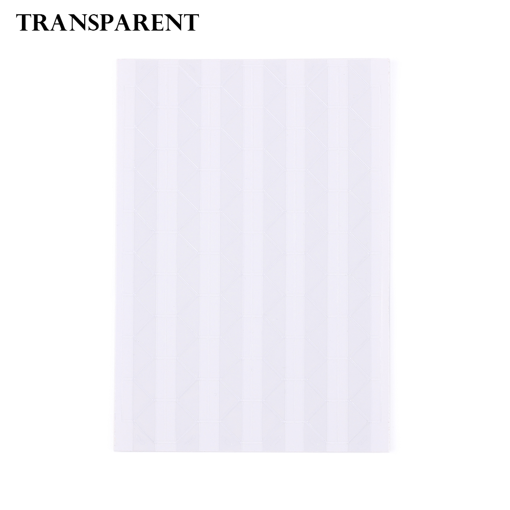 1 blatt DIY Bunte Foto Ecke Schutz Handgemachte Bild Rahmen Scrapbooking Handwerk Album Dekoration PVC Aufkleber: transparent
