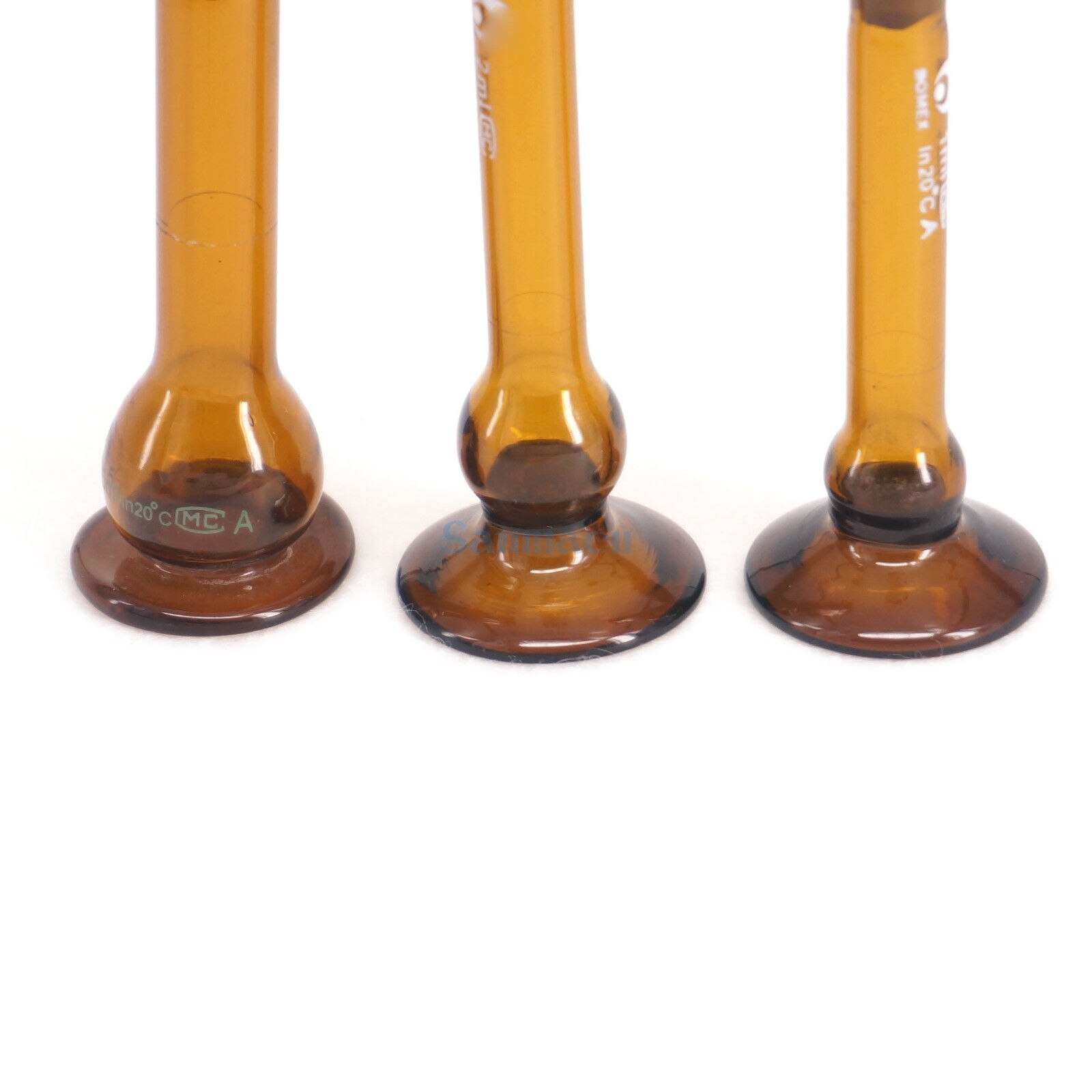 1/2/5/10ml Brown Lab Volumetric Measuring Flask Boro Glass With Stopper Base