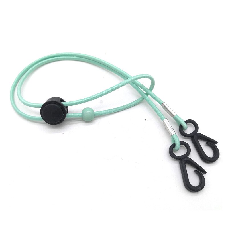 1pcs Adjustable Face Mask Lanyard Convenient Holder Rope Anti-lost Portable Mask Hanging Neck Rop Ropes Neck Strap Chain: green