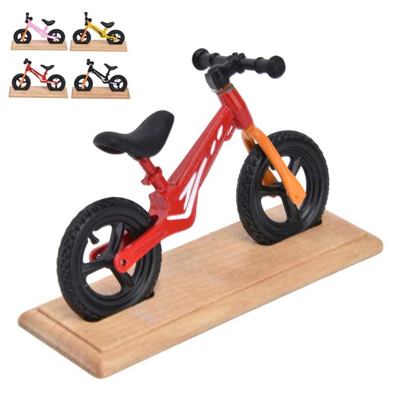 Dollhouse Mini Bike Mini Bicycle Model Metal for Decoration